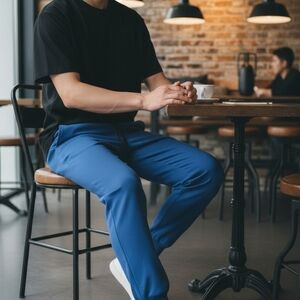 Figs Tansen Men's Blue Scrubs Size XL